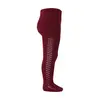 Dresuri copii din bumbac cu model lateral crosetat, burgundy, Condor_2.591/1-2-572_Pebebe