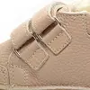 Ghete copii, barefoot, primii pasi, piele naturala, captuseala din blanita, talpa felxibila, cappuccino_RO-22-1-22_Pebebe