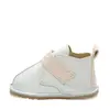 Ghete barefoot copii, piele naturala, talpa flexibila, alb cu roz_RO-104-3-22_Pebebe