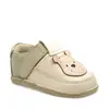 Pantofi barefoot copii, primii pasi, piele naturala, talpa flexibila, grej, ursulet_RO-16-16-21_Pebebe