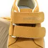 Pantofi din piele naturala, talpla flexibila, galben mustar, steluta, Bar3foot_5907813974090_Pebebe