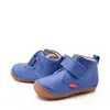 Ghete Sabio, piele naturala, talpa flexibila, albastru, Kickers_584348-10-5-18_Pebebe
