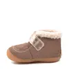 Ghete So Schuss, piele naturala, talpa flexibila, captuseala, maro, Kickers_909730-10-123-18_Pebebe
