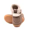 Ghete So Schuss, piele naturala, talpa flexibila, captuseala, maro, Kickers_909730-10-123-18_Pebebe
