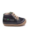 Pantofi Sonistreet, piele naturala si piele intoarsa, talpa flexibila, bleumarin, Kickers_928062-10-10-19_Pebebe