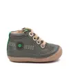 Pantofi Sonistreet, piele naturala si piele intoarsa, talpa flexibila, khaki, Kickers_928062-10-20-24_Pebebe