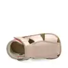 Sandale din piele naturală cu scai și talpă din cauciuc flexibil, roz pudra sidef, LUY_RO-12-4-20_Pebebe