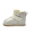 Cizme din piele pentru copii, talpa flexibila, imblanite, argintiu_RO-106-17-22_Pebebe