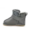 Cizme din piele pentru copii, talpa flexibila, imblanite, blanita decorativa, gri_RO-107-gri-17_Pebebe