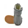 Cizme din piele pentru copii, talpa flexibila, imblanite, blanita decorativa, gri_RO-107-gri-17_Pebebe