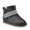 Cizme din piele pentru copii, talpa flexibila, imblanite, negru_RO-106-negru-17_Pebebe