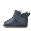 Cizme piele pentru copii, talpa flexibila, imblanite, albastru atlantic_RO-106-12-24_Pebebe