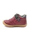 Pantofi din piele naturala, talpa flexibila, rosu bordeaux, Deborah_Ari-002-23_Pebebe