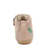 Pantofi Sonizip, piele naturala, talpa flexibila, bej, Kickers_947792-10-113-18_Pebebe