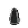 Ghete barefoot copii, piele naturala, talpa flexibila, gri cu bareta neagra_RO-104-11-17_Pebebe