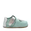 Pantofi barefoot, primii pasi, piele naturala, talpa flexibila, turcoaz, ursulet, Rain_Ari-006-18_Pebebe