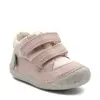 Pantofi Sostankro, piele naturala si material textil, talpa flexibila, roz deschis, Kickers_894561-10-131-21_Pebebe