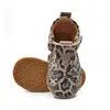 Sandale copii, barefoot, primii pasi, piele naturala, talpa flexibila, inchidere cu scai, animal print_RO-103-1-24_Pebebe