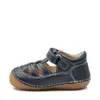 Sandale Sushy, piele naturala, talpa flexibila, bleumarin, Kickers_611084-10-102-18_Pebebe