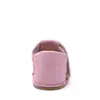 Pantofi barefoot, primii pasi, piele naturala, talpa flexibila, roz, Barbie_Ari-020-6-22_Pebebe