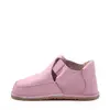 Pantofi barefoot, primii pasi, piele naturala, talpa flexibila, roz, Barbie_Ari-020-6-22_Pebebe