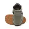 Pantofi barefoot, primii pasi, piele naturala, talpa flexibila, verde khaki, Marcus_Ari-020-7-16_Pebebe