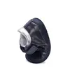 Pantofi copii, piele naturala, barefoot, bleumarin sidef, inimioare, D.D.Step_S070-42189-20_Pebebe