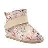 Cizme din piele pentru copii, talpa flexibila, imblanite, crem pictat_RO-106-20-24_Pebebe