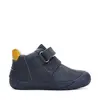 Pantofi baieti, piele naturala, barefoot, bleumarin, masinuta, D.D.Step_S070-42393-20_Pebebe