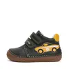 Pantofi baieti, piele naturala, barefoot, verde inchis, masinuta, D.D.Step_S070-42393A-20_Pebebe