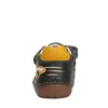 Pantofi baieti, piele naturala, barefoot, verde inchis, masinuta, D.D.Step_S070-42393A-20_Pebebe