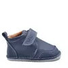 Pantofi barefoot baieti, piele naturala, primii pasi, talpa flexibila, culoare bleumarin, Smiley_RO-500-2-18_Pebebe