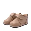 Pantofi barefoot baieti, piele naturala, primii pasi, talpa flexibila, culoare maro, Smiley_RO-500-3-17_Pebebe