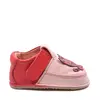 Pantofi barefoot copii, primii pasi, piele naturala, talpa flexibila, roz, pisica_RO-16-11-24_Pebebe
