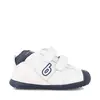 Pantofi copii, piele naturala, Biogateo Sport, alb, albastru, Biomecanics_221001-A-24_Pebebe
