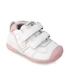 Pantofi copii, piele naturala, Biogateo Sport, alb, roz, Biomecanics_221001-B-24_Pebebe