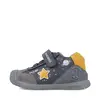Pantofi copii, piele naturala, Biogateo Urban Casual, gri, steluta, Biomecanics_241129-B083-18_Pebebe