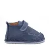 Pantofi din piele naturala pentru copii, talpa cauciuc, scai, Bubu, albastru inchis_RO-110-9-17_Pebebe
