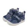 Pantofi fete, material textil, bleumarin, denim, flori, D.D.Step_C077-42610B-25_Pebebe