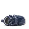 Pantofi fete, material textil, bleumarin, denim, flori, D.D.Step_C077-42610B-25_Pebebe