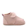 Pantofi primii pasi fete, piele naturala, barefoot, talpa flexibila, culoare roz, Smiley_RO-500-1-22_Pebebe