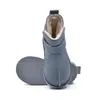 Cizme din piele pentru copii, talpa flexibila, imblanite, albastru fume_RO-106-26-17_Pebebe