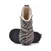 Cizme din piele pentru copii, talpa flexibila, imblanite, animal print_RO-106-24-22_Pebebe
