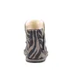 Cizme din piele pentru copii, talpa flexibila, imblanite, animal print_RO-106-24-22_Pebebe