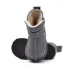 Cizme din piele pentru copii, talpa flexibila, imblanite, gri_RO-106-22-24_Pebebe