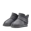 Cizme din piele pentru copii, talpa flexibila, imblanite, gri_RO-106-22-24_Pebebe