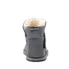 Cizme din piele pentru copii, talpa flexibila, imblanite, gri_RO-106-22-24_Pebebe