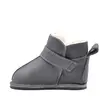 Cizme din piele pentru copii, talpa flexibila, imblanite, gri_RO-106-22-24_Pebebe