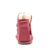 Cizme din piele pentru copii, talpa flexibila, imblanite, rosu_RO-106-8-17_Pebebe