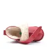 Cizme din piele pentru copii, talpa flexibila, imblanite, rosu_RO-106-8-17_Pebebe